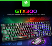 Bộ Bàn Phím Limei GTX300 Kèm Chuột Máy Tính Có Dây Chuyên Game Có Đèn LED