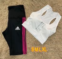 ใหม่ พร้อมส่ง?สปอร์ตบาร์ +กางเกง ได้ 2 ชิ้น  Sport BRA ขนาดS-M-L-XL เสื้อใน เสื้อในกีฬา ผ้าระบายอากาศได้ดี