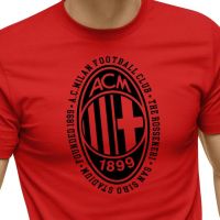 เสื้อฟุตบอลทีมเอซีมิลาน AC Milan Football Club T-Shirt Rossoneri Il Diavolo