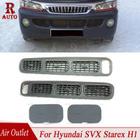 เต้าเสียบอากาศ R-AUTO สำหรับ Hyundai SVX Starex H1 JAC ปรับแต่งหลังคารถกลางเต้าเสียบเครื่องปรับอากาศ Vent ปกแผ่นติดตั้งด้านบน