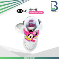 ADDA ลาย Minnie มินนี่ รองเท้านักเรียนหญิง ผ้าใบขาว แอ๊ดด้า มิกกี้ เมาส์ สีขาว ของแท้ รุ่นใหม่2023