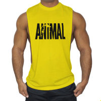 （Ready Stock)? Spring And Summer Loose Trendy Mens Large Slit Fitness Vest Bodybuilding Training Sleeveless Muscle Men Cotton Waistcoat European And American Style ZV