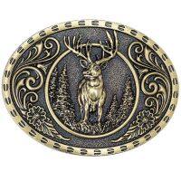 Cheapify Dropshipping Oval Vintage Western Cowboy Protect Wild Animals Deer Hunter Belt Buckles for Men пряжка для ремня мужчин