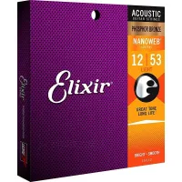⭐️⭐️⭐️⭐️⭐️ [Fast delivery] Elixir 16052 Genuine American Coated Acoustic Guitar String Phosphor Bronze Brass Set Strings