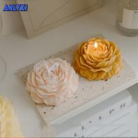 Aesthetic Decoration Room Peony Shaped Flowers Scented Candles Home Decorative Aromatic Candles Home Decor Souvenirs Pink Candle