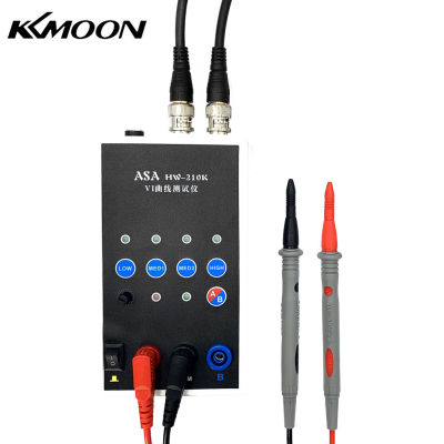 KKmoon เครื่องทดสอบขนาดพกพา,HW-210K แผงวงจรทดสอบขนาดพกพาแบบ Dual-Channel VI โค้งเครื่องทดสอบ ASA ทดสอบ4เกียร์ความถี่สลับความเร็วปรับได้