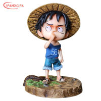 IP One Piece Luffy โมเดลฟิกเกอร์การ์ตูนอนิเมะวันพีช  อุปกรณ์หนึ่งชิ้นจมูกสำหรับหยิบใช้ตอนเด็ก,โมเดล Q ลายการ์ตูนทำด้วยมือของขวัญวันเกิด