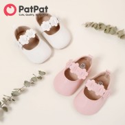 PatPat Shoes Giày Tập Đi Trang Trí Hoa Cho Bé Gái