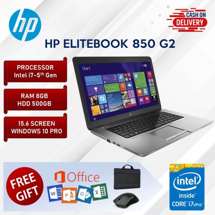 HP Elitebook 850 G2 i7 5th Gen Laptop 8GB RAM 500GB HDD Optional SSD 15