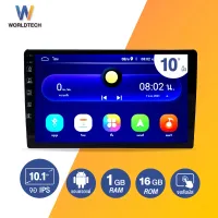 Worldtech WT-DDN10-1AND-NEW Android Car Audio System 10-inch IPS Screen with Mirror Link (Radio, MP3, USB, Bluetooth) Free rear camera!