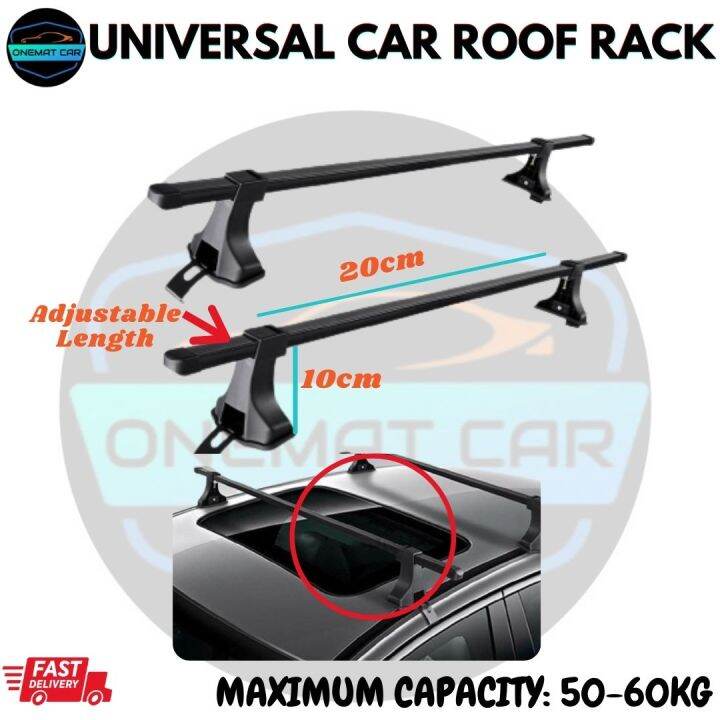 Car Roof Rack Metal Roof Bar Roof Carrier Luggage Box Carrier Aksesori
