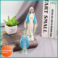 WASTELAND BEAUTY 4Pcs พลาสติกทำจากพลาสติก รูปปั้น Virgin Mary 2สีค่ะ คาทอลิกคาทอลิก พรหมจรรย์แฮนด์เมดมาดอนน่า เล็กๆน้อยๆ 6.5ซม. ค่ะ พระเยซูรูปปั้นแมรี่ เครื่องประดับเดสก์ท็อป