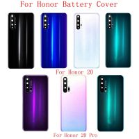 lipika Battery Cover Glass Panel Rear Door Housing Case For Huawei Honor 20 20 Pro Back Cover with Camera Lens Frame with Logo