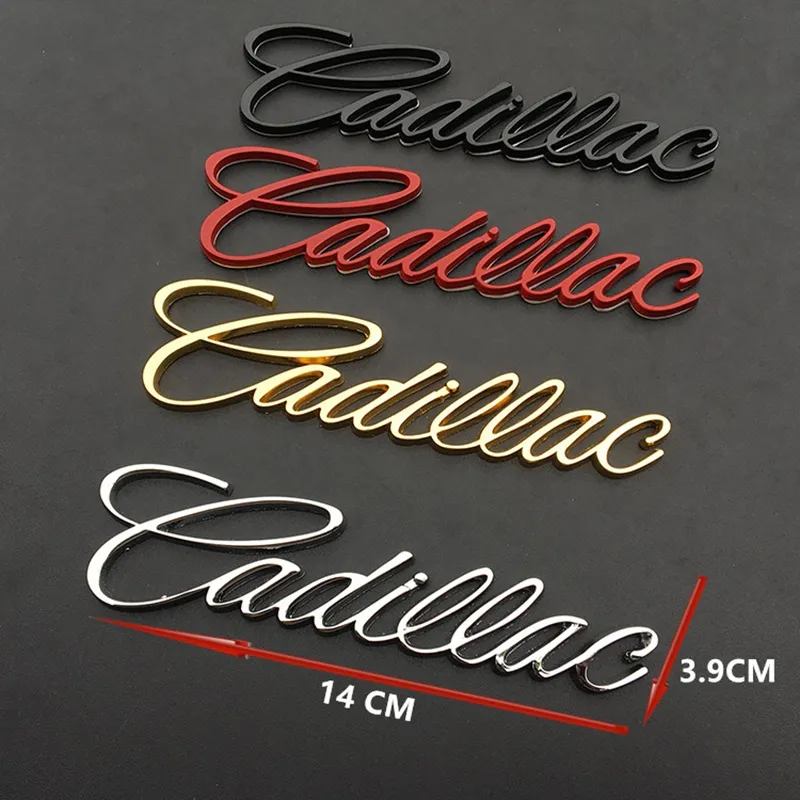 Caoshs❏ Nhãn Dán Xe Hơi 3D Bằng Kim Loại Cho Logo Cadillac