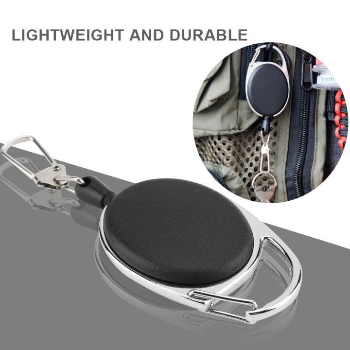 ประมง Retractor Retractable Cord เครื่องมือ Gear Keeper Stopper Holder