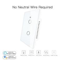 RF433 WiFi Smart Wall Press Switch No Neutral Wire Needed Smart Single Wire Wall Switch