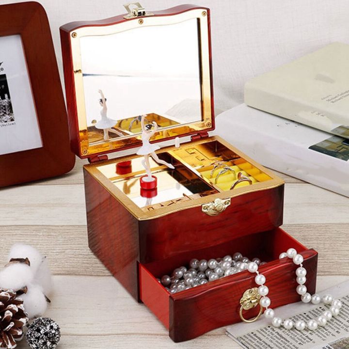 2x-music-box-plastic-jewellery-box-girls-hand-crank-music-box-mechanism-gift