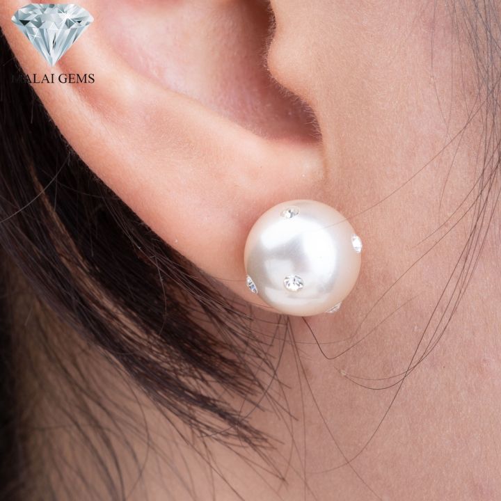 malai-gems-ต่างหูเพชร-เงินแท้-silver-925-เพชรสวิส-cz-เคลือบทองคำขาว-รุ่น21005520-แถมกล่อง-ต่างหูcz-ต่างหูเงินแท้