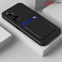 PlusCase สำหรับ OPPO A98 5G เคสโทรศัพท์ฝาปิดเลนส์ช่องเสียบบัตรซิลิโคนนิ่มเคสด้านหลังกันกระแทก