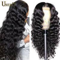 【jw】◘✘  Loose Deep Frontal Human Hair Wigs 13x4 Front Wig Pre Plucked Closure