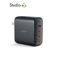 อะแดปเตอร์ AUKEY Wall USB Charger 1 USB-A / 3 USB-C (PD100W) GaN Tech Black (PA-B7S) by Studio 7