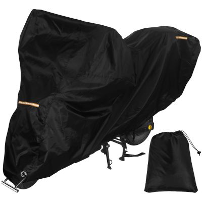 【LZ】 Motorcycle Cover Polyester Motorbike Protect Cover Waterproof Motorbike Cover with Lock-Holes All-Weather Outdoor Protection