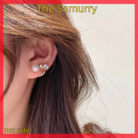 Samurry ✨Hot Sale✨ Car ต่างหู1คู่สำหรับผู้หญิงต่างหูมุกแบบเข็มเครื่องประดับต่างหูแบบสองจุดประสงค์สำหรับเด็กผู้หญิงวันเกิดวันคริสต์มาสของขวัญปีใหม่