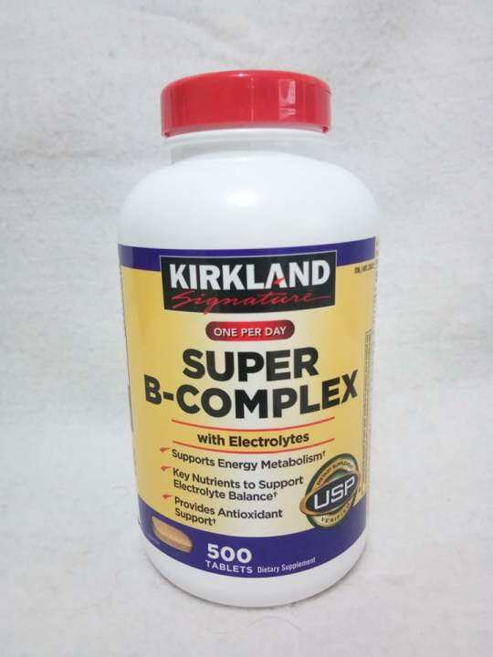 Kirkland Signature SUPER B-COMPLEX With Electrolytes (500 Tablets ...