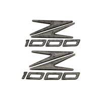 สติ๊กเกอร์แฟริ่งถังน้ำมันเติมน้ำมันสำหรับ Z1000ไม่ได้กำหนดป้ายโลโก้3D คาร์บอนไฟเบอร์2X