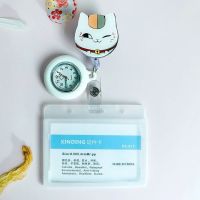 ◕‿◕ นาฬิกาพยาบาลน่ารักของแท้ดั้งเดิม Luminous Retractable Watch Pocket Watch Children Doctor Nurse Exam Watch With Badge Card Sleeve