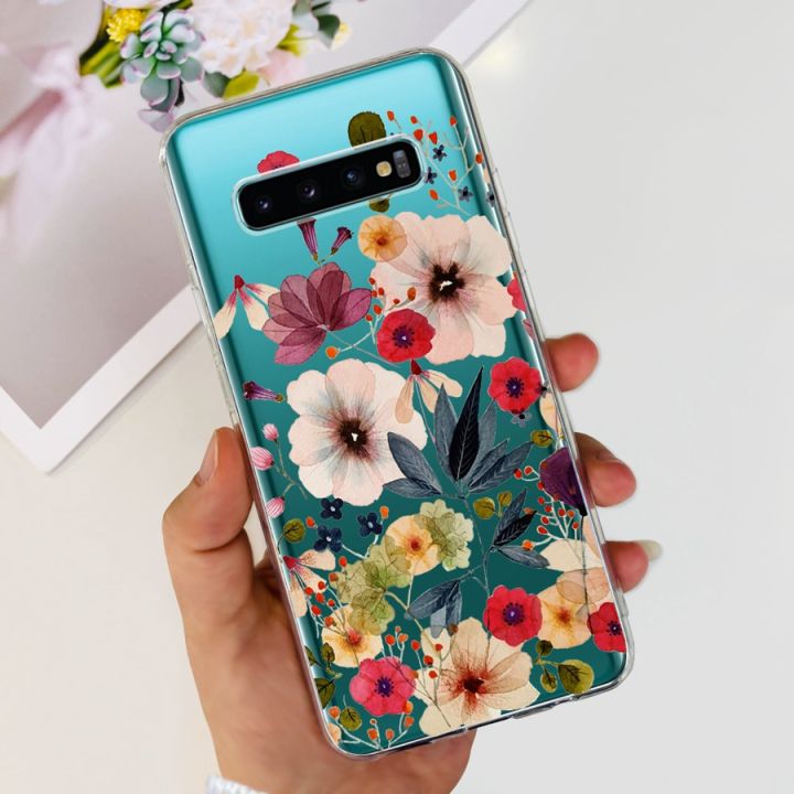 เคสสำหรับ-samsung-galaxy-s10-plus-sm-g975f-ds-ใหม่เคสลายดอกไม้สำหรับ-samsung-s10-s-10-plus