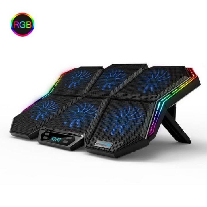 RGB Gaming Laptop Cooler Stand with 6 Fans Laptop Cooling Pad Lazada PH