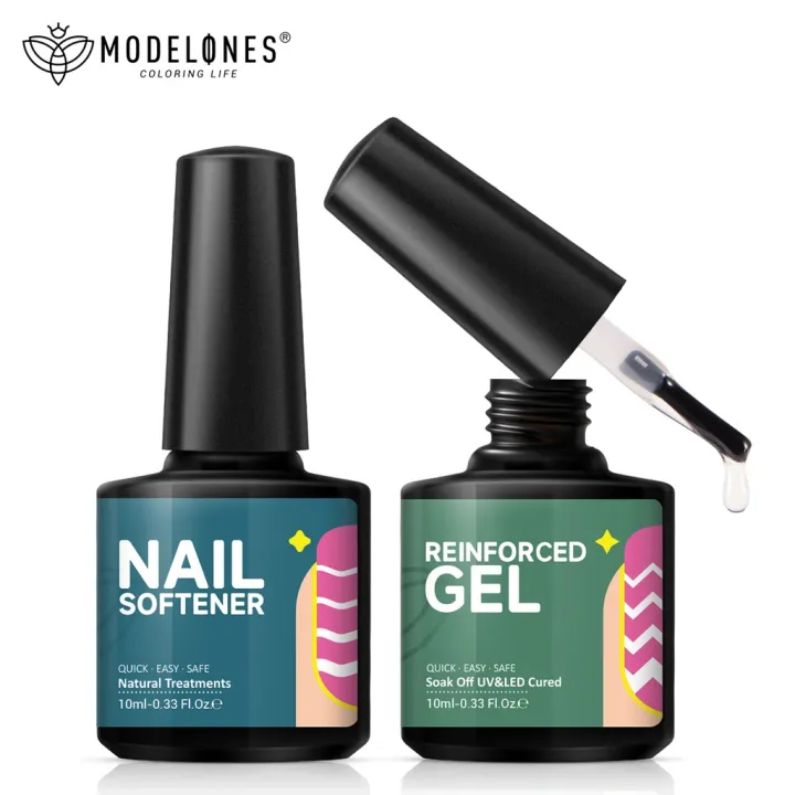 Modelones Nail Softener Extended Glue Nail Strengthener Promotes Growth