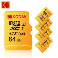 การ์ดหน่วยความจําพิเศษ KODAK 64G 64GB A1 U3 4K Micro SD SDHC Microsd UHS-I C10 TF Performance Flash Original Minisd พร้อมอะแดปเตอร์