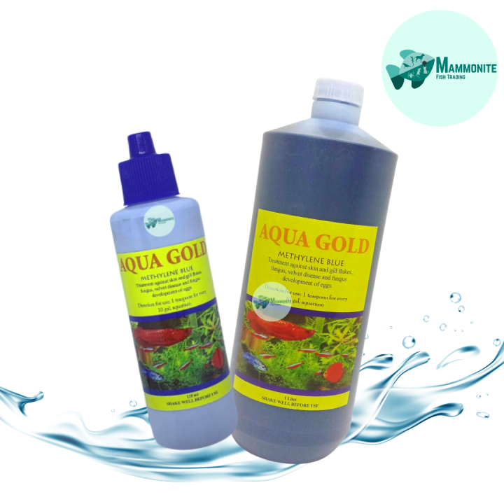 Aqua Gold Methylene Blue Meth Blue Aquarium Tank Fish Medicine Gill Fluke Velvet Fungus Blue