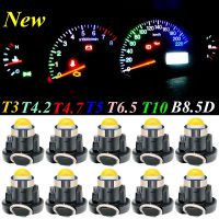 10PCS T3 T4.2 T4.7 T5 T6.5 T10 W5W B8.5D B8.4D B8.3D LED Bulbs Car Instrument Panel Lamp Auto Dashboard Warming Indicator Light