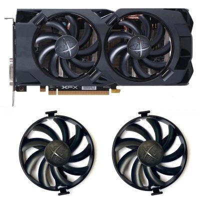 0.45A ไฟฟ้ากระแสตรง12โวลต์ FDC10U12S9-C ใหม่สำหรับ XFX AMD Radeon RX 470 480 580 RX580 RX480 RX470 RX-480P85EAJ/7สีแดงเข้ม