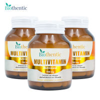 วิตามินรวม และ แร่ธาตุรวม x 3 ขวด ไบโอเธนทิค Vitamin A B1 B2 B3 B5 B6 B7 B9 B12 C D E K Zinc Magnesium ซิงค์ แมกนีเซียม Multivitamin and Multimineral Biothentic