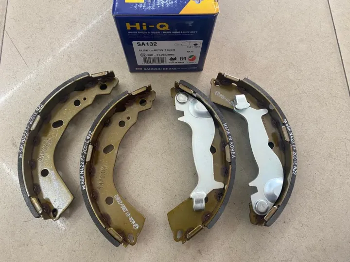 BRAKE SHOE REAR SET (KOREA BRAND SANGSIN) [SA132] HYUNDAI GETZ 1.3CC