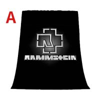 Rammstein Rock Band Pattern Blanket High Quality Flannel Warm Soft Plush on The Sofa Bed Blanket Suitable for Air Conditioning Blanket Nap Blanket