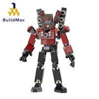 Buildmoc Skibidi Toilet Building Block Set Camerman For Speakerman Titaned Flying Column Bricks DIY Toys Children Birthday Gifts