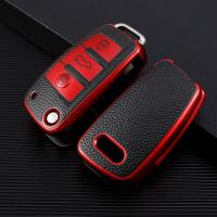 【cw】 TPU Leather 3 Buttons Car Key Case Cover for Audi C6 R8 A1 A3 Q3 A4 A5 Q5 A6 A7 S6 B6 B7 B8 8P 8V 8L TT RS Sline Accessories