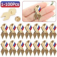 1-100Pcs Enamel Badge Russian Flag Saint Lapel Pin Brooch Festive Brooches Memory Symbol Pins for Backpack Hat Clothes T shirts Fashion Brooches Pins