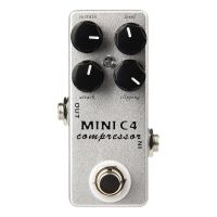 Moskyaudio Bass Guitar Compressor Pedal Mini C4 Compressor Guitar Effect Pedal True Bypass Rotate Sustain Attack Guitar Parts