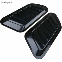 hedeguoji?Gift?Cheap? รถสากล Bonnet Hood Vent louver Scoop ฝาครอบ Air Flow intake สีดำเงา