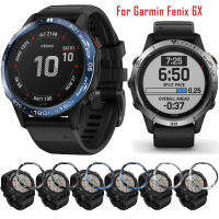 กล่องใส่แหวนอะลูมินัมอัลลอยฝาโลหะสำหรับ Garmin Fenix 6X กรอบแต่งหนามเตยนาฬิกาเคสป้องกันป้องกันรอยขีดข่วนใหม่