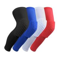 Honeycomb Kneepad Men Leg Sleeves Basketball Guard Pad Fitness Gym Volleyball Sport Knee Protect Calf Support Running Leg Warmer