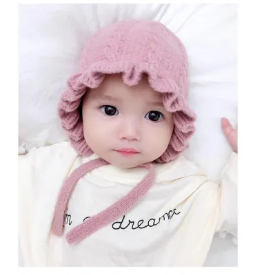 Mũ len tai bèo công chúa cho bé siêu xinh(3-36 tháng)