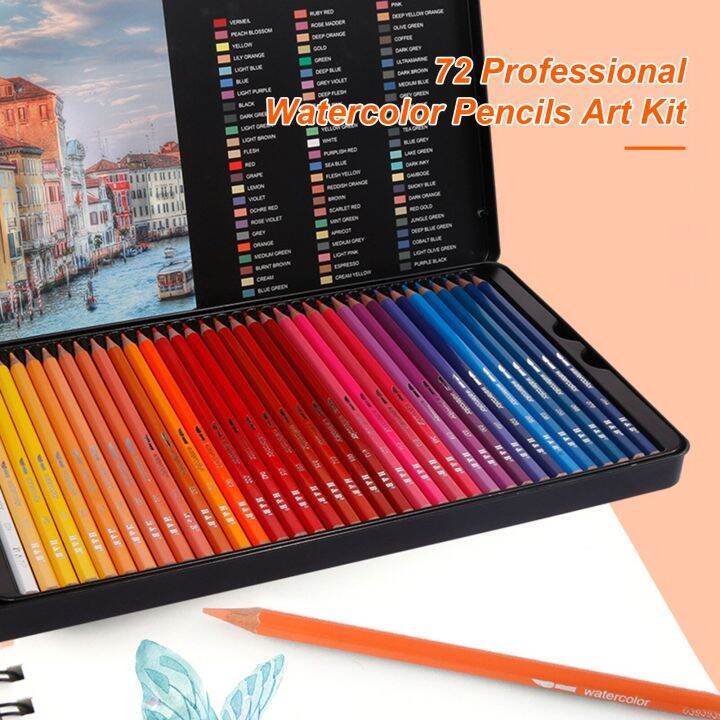 h-b-72-professional-ดินสอสีน้ำ-art-kit-ชุดดินสอสีละลายน้ำ-fountain-ปากกาดินสอ-sharpener-สำหรับนักเรียนเด็ก