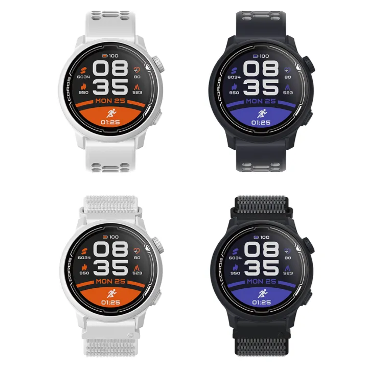 COROS PACE 2 Premium GPS Sport Watch With Silicone/Nylon Band (White